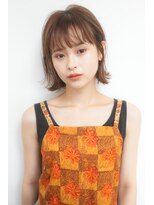 ベンジー 代々木上原店(benji)&nbsp;大人可愛い切りっぱなしくびれボブ　代々木上原