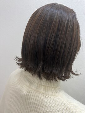 アールモンドヘア新世界 【北見】#ぱっつんボブ#切りっぱなし#外ハネ