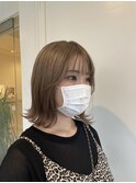 ボブ/透明感ベージュ