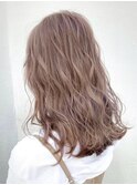 910栗色ミルクチョコレートブロンドヘア波巻き艶感バイカラー