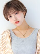 ガリカ 博多(Gallica)&nbsp;<入佐ひなの>マッシュショート/シースルーバング/グレージュ