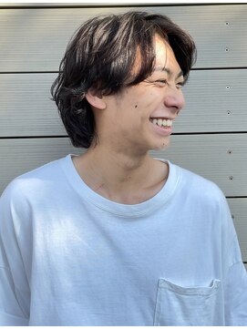 ノイ(noi) メンズ　ナチュラルセンターパート　渋谷