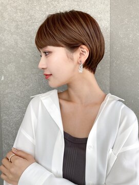 ロンド レグリーズ 立川(Lond leglise) ショート×顔周り×前髪×シルキーベージュ×グレージュカラー