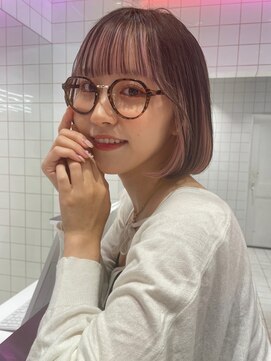 ロンドルーチェ 心斎橋(Lond luce) ダークアッシュ/ミディアムレイヤーカット［髪質改善/縮毛矯正］