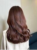 カシスレッド　レッドブラウン　髪質改善トリートメント