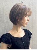 30代40代50代ナチュラル大人可愛いショートボブ