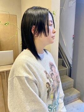フェンヘアーアイス 中目黒(Fen.hair ici) 大人美人くびれヘアダークブルーヘルシースタイル