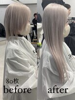 ロウル 渋谷(LOWRL)&nbsp;ハイトーン/シールエクステビフォーアフター