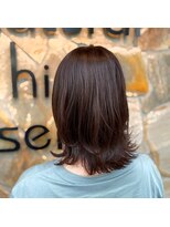 ナチュラルハイセンス 本店(natural high sense)&nbsp;くびれミディアム×ナチュラルピンク　似合わせカット/町屋