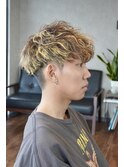 《attra》お客様ヘア【スペインカール×メッシュ】