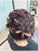 浴衣ヘアセット#夏祭り