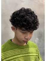 スイッチ(men's SWITCH)&nbsp;大分メンズプードルパーマスパイラルマッシュツーブロック