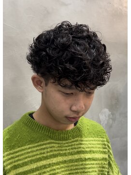 スイッチ(men's SWITCH) 大分メンズプードルパーマスパイラルマッシュツーブロック