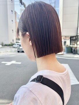 オーガニック アトリエ 大宮(organic+atelier) 20代30代ミニボブココアブラウン小顔美肌ストレート丸み