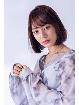 スノードロップ 高円寺店(Snowdrop) 黒髪/ボブルフ/ネビージュ/小顔/ワンレン/高円寺/髪質改善/前髪