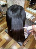 ブリーチ履歴癖強もストレートに！/髪質改善/縮毛矯正