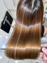 アディクト イースト 東陽町東口(addict EAST)&nbsp;サラ艶になる縮毛矯正＿ライトブラウン＿ロング［東陽町駅］