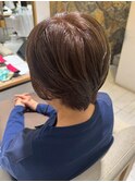 大人ショート/髪質改善/ブラウンアッシュ