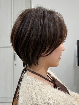 ネイロ 北千住(NeiRo) 小顔ショートボブカラー大人ショートボブひし形ショートカット