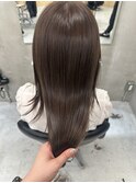 ヘーゼルベージュミディアムレイヤー姫カット