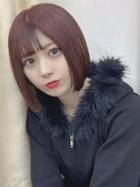 ロンド 表参道店(Lond)&nbsp;ミニウルフ黒染め髪質改善縮毛矯正酸性ストレートレイヤー/原宿