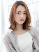 エイトサロン 八潮(8salon)&nbsp;八潮/髪質改善/ベージュピンク細めハイライト!くびれ外ハネヘアl