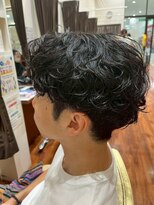 美容室ヒラトヤ 都南店&nbsp;ショートレイヤーツーブロックスパイラルパーマ