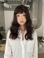 テクネ 天神大名(techne)&nbsp;天神大名顔周りレイヤーカットミディアムボブタッセルボブパーマ