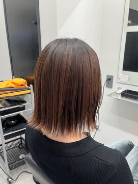 アルター(aL ter) 外ハネボブ［くびれヘア/アプリコットオレンジ］長野歌穂