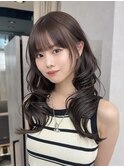 韓国レイヤーウェーブヘア顔周り髪質改善銀座