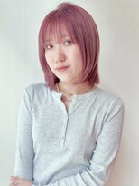 ザ ドッツ(THE DOTS)&nbsp;ピンクカラー ダブルカラー レイヤーボブ ブリーチ 20代