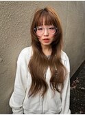 レイヤーカット/顔周り/透明感カラー