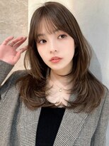 ロンド ロワール 門前仲町(Lond Loire)&nbsp;イメチェンピンクベージュ前髪クールショートアンブレラカラー