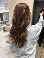 コース(co-th.) ハーフツインアレンジ結婚式お呼ばれヘア×小野ふゆり