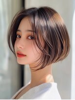 モードケイズ ラ ヴィ ベル(MODE K's la vie belle) 【庄内駅】20代 オリーブ小顔ひし形ショート