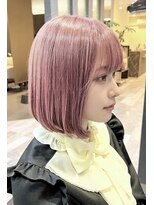 リオリス ヘア サロン(Rioris hair salon)&nbsp;【石川】グレーピンク/ボブ
