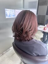 ファースト 東仙台店(first) カシスピンク・切りっぱなし・ミディアム