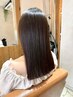まとまり&スタイリング楽♪表面+顔周り部分ストレート+カット＋マレイン酸