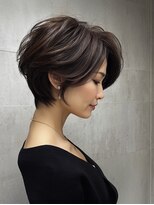 ルーファス 下北沢(Ruufus) 【40代50代60代】ひし形小顔ショート/前髪なし/面長丸顔対応
