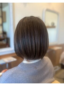 リエットヘア(Lie et.hair) 西尾市で人気の艶ボブ|まとまり抜群の大人スタイル