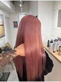 ダークパープルナチュラルショート夏のヘアアレンジ原宿