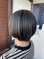リドル ヘアー 駒生店(Riddle HAIR)&nbsp;丸みショート×透明感グレージュ