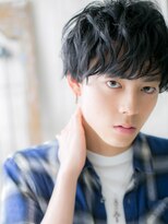 グルーミングサロン バーバー キャッスル 北浦和西口(Grooming salon Barber Castle)&nbsp;アッシュブラック学生カジュアル小顔マッシュパーマa1北浦和