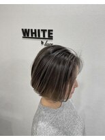 アンダーバーホワイト 西宮店(_WHITE) イルミナ　エアタッチ　バレイヤージュ　デザインカラー