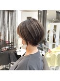 八戸ショートハイライトアッシュカラー20代30代40代50代