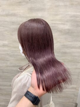 アンダーバーホワイト 広島 並木店(_WHITE) 艶髪ピンクバイオレット