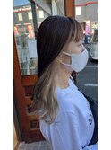 ホワイトブロンド/インナーカラー