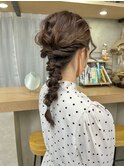 kana ヘアセット ヘアアレンジ 編みおろし