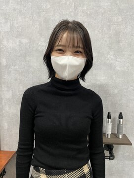 シールドヘアー 沖縄 新都心(C'LD Hair) 【 C’LD 】お客様スタイル_愛されモテ系な切りっぱなしボブ