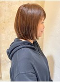 【大人のツヤ感ショートボブ×酸性ストレート】江坂店
